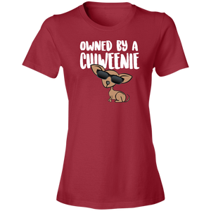 Owned By A Chiweenie 880 Ladies' Lightweight T-Shirt