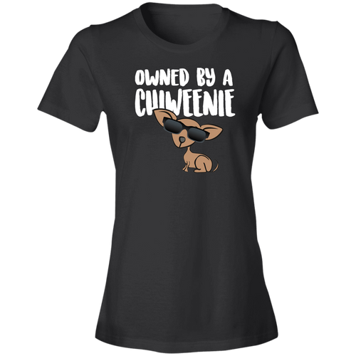 Owned By A Chiweenie 880 Ladies' Lightweight T-Shirt