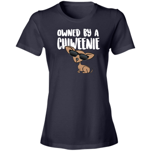 Owned By A Chiweenie 880 Ladies' Lightweight T-Shirt