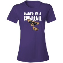 Load image into Gallery viewer, Owned By A Chiweenie 880 Ladies&#39; Lightweight T-Shirt