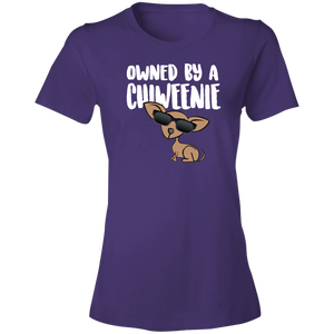 Owned By A Chiweenie 880 Ladies' Lightweight T-Shirt