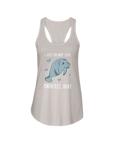 Freakin Love Manatees Next Level Ladies FL Racerback Tank