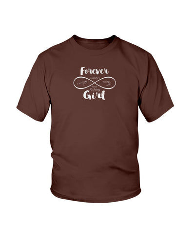 Forever Daddy's Little Fishing Girl Gildan FL Youth Ultra