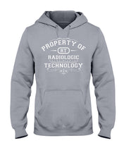 Load image into Gallery viewer, Property of Radiology Tech Gildan 50/50 FL Hoodie