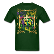 Load image into Gallery viewer, Mardi Gras 2020 Lets Do This - forest green