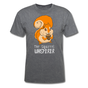 The Squirrel Whisperer - mineral charcoal gray
