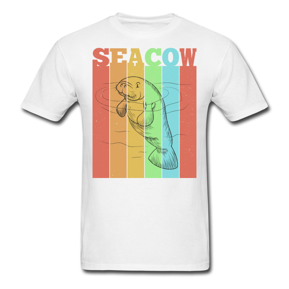 Vintage Sea Cow Manatee T-Shirt - white
