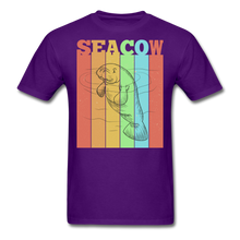 Load image into Gallery viewer, Vintage Sea Cow Manatee T-Shirt - purple
