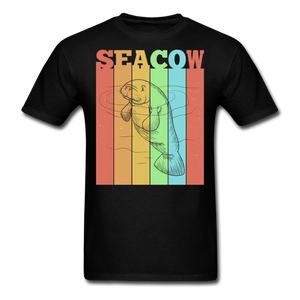 Vintage Sea Cow Manatee T-Shirt - black