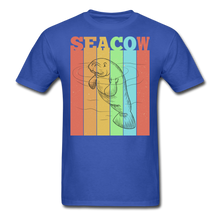 Load image into Gallery viewer, Vintage Sea Cow Manatee T-Shirt - royal blue