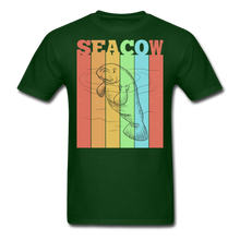 Load image into Gallery viewer, Vintage Sea Cow Manatee T-Shirt - forest green