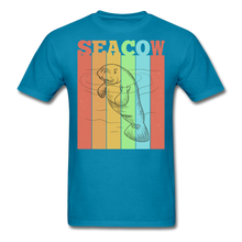 Load image into Gallery viewer, Vintage Sea Cow Manatee T-Shirt - turquoise