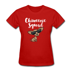 Chiweenie Squad Women's T-Shirt - red