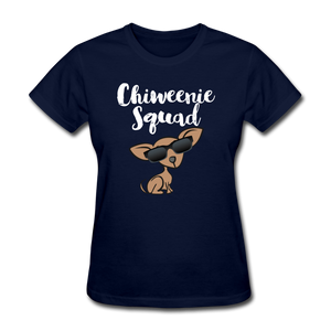 Chiweenie Squad Women's T-Shirt - navy