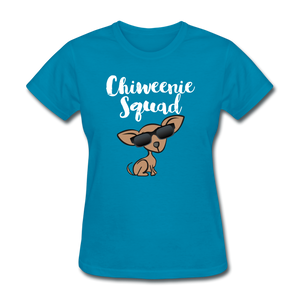 Chiweenie Squad Women's T-Shirt - turquoise