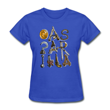 Load image into Gallery viewer, Gasparilla Pirate Tools and Weapons - Women&#39;s T-Shirt - royal blue