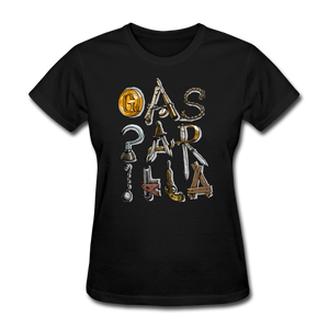 Gasparilla Pirate Tools and Weapons - Women's T-Shirt - black