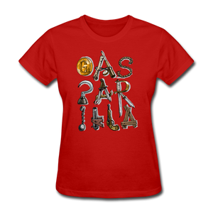 Gasparilla Pirate Tools and Weapons - Women's T-Shirt - red
