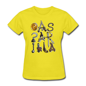 Gasparilla Pirate Tools and Weapons - Women's T-Shirt - yellow