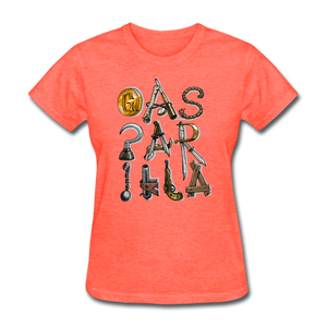 Gasparilla Pirate Tools and Weapons - Women's T-Shirt - heather coral