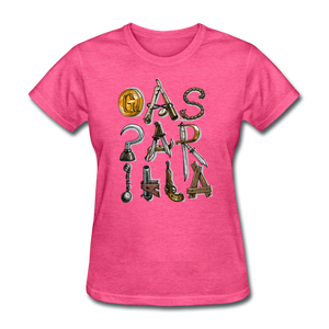 Gasparilla Pirate Tools and Weapons - Women's T-Shirt - heather pink