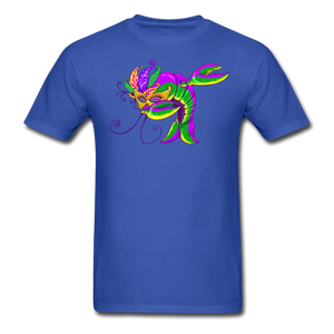 Dabbing Mardi Gras Crawfish - royal blue