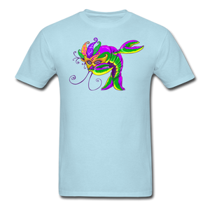 Dabbing Mardi Gras Crawfish - powder blue