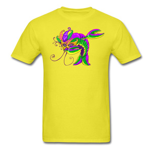 Dabbing Mardi Gras Crawfish - yellow
