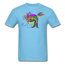 Load image into Gallery viewer, Dabbing Mardi Gras Crawfish - aquatic blue