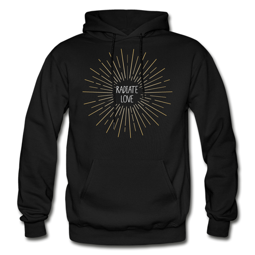 Radiology Tech - Radiate Love Adult Hoodie - black