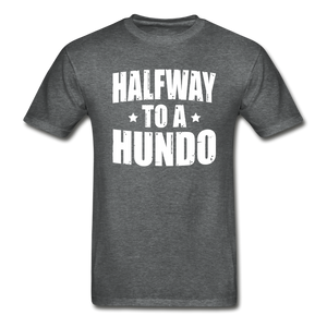 50 Years Old Halfway To A Hundo T-Shirt - deep heather