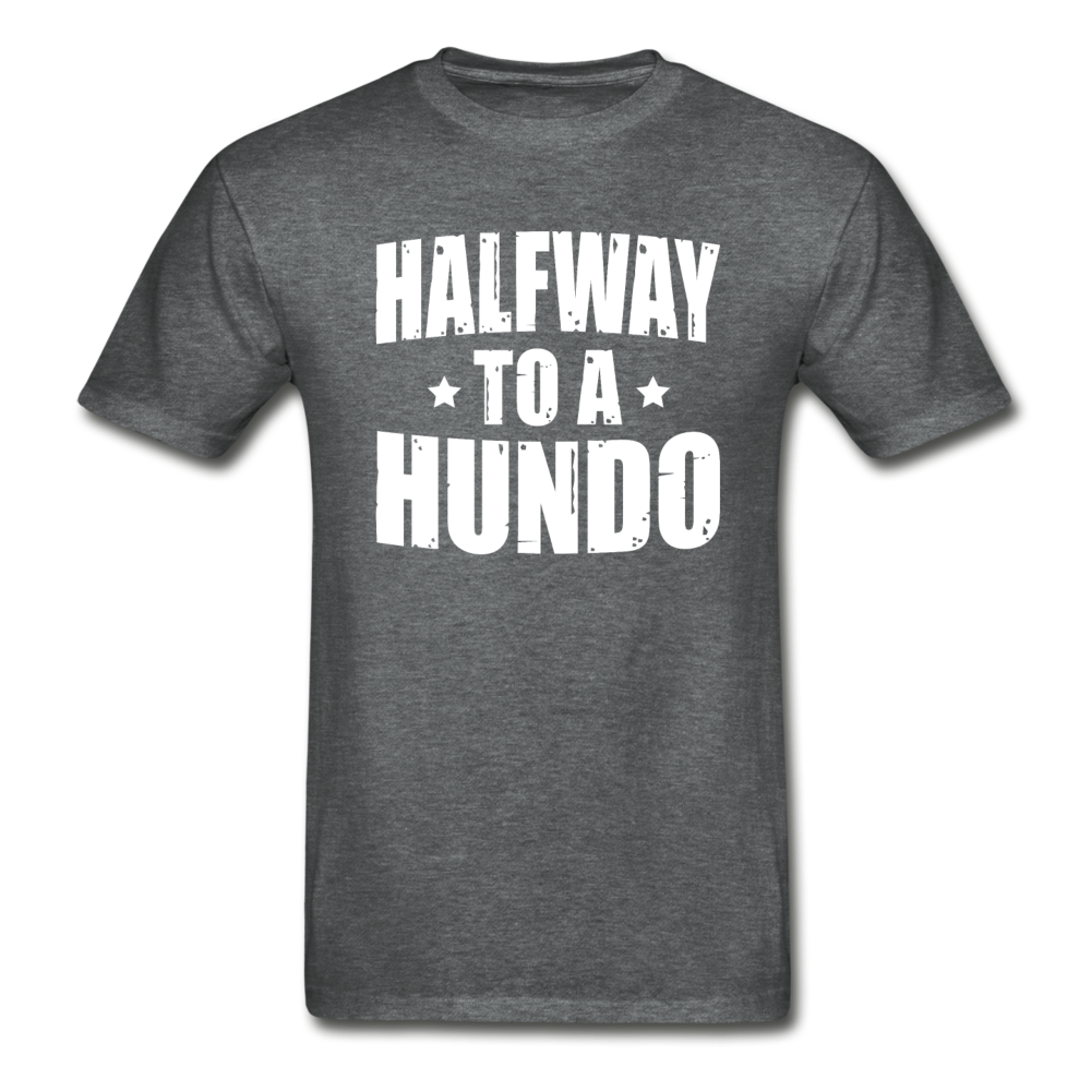 50 Years Old Halfway To A Hundo T-Shirt - deep heather
