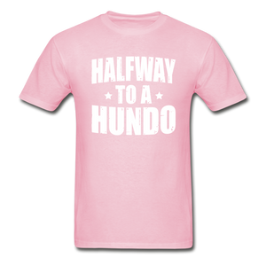 50 Years Old Halfway To A Hundo T-Shirt - light pink
