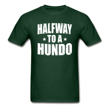 Load image into Gallery viewer, 50 Years Old Halfway To A Hundo T-Shirt - forest green
