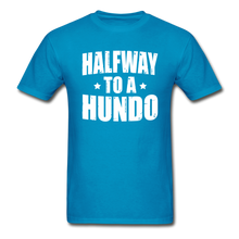 Load image into Gallery viewer, 50 Years Old Halfway To A Hundo T-Shirt - turquoise