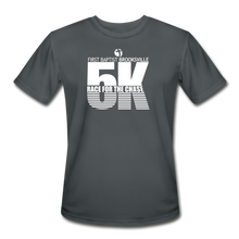 Load image into Gallery viewer, FBC Brooksville Race For The Chase 5K Run -  Moisture Wicking Performance T-Shirt - charcoal