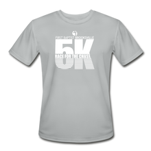 Load image into Gallery viewer, FBC Brooksville Race For The Chase 5K Run -  Moisture Wicking Performance T-Shirt - silver