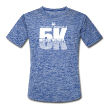 Load image into Gallery viewer, FBC Brooksville Race For The Chase 5K Run -  Moisture Wicking Performance T-Shirt - heather blue