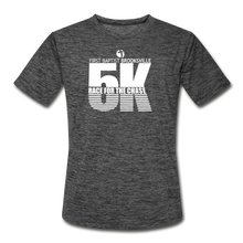 Load image into Gallery viewer, FBC Brooksville Race For The Chase 5K Run -  Moisture Wicking Performance T-Shirt - dark heather gray