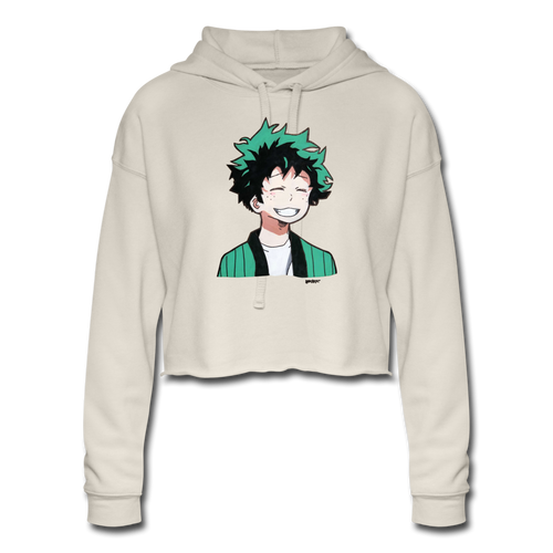 2.0 Annette Digital Art Women's Cropped Hoodie - dust